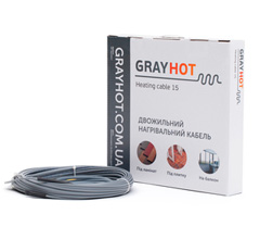 Нагрівальний кабель GrayHot 15 Вт/м (Україна)